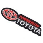 Toyota Powered Embroidered Patch Emblem 12x3 cm