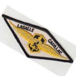 Cadillac Embroidered Patch Emblem White 10x4 cm