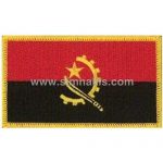 Angola Embroidered Flag 8x5 cm