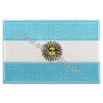 Argentina Embroidered Flag 8x5 cm