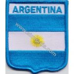 Argentina Embroidered Flag 8x6.5 cm