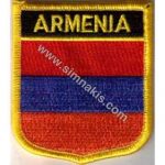 Armenia Embroidered Flag 8x6.5 cm