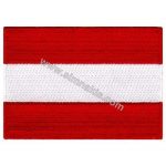 Austria Flag Embroidered Patch 8x5 cm