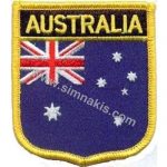 Australia Flag Embroidered Patch 8x6.5 cm