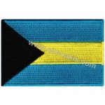 Bahamas Embroidered Flag 8x5 cm