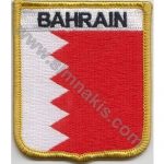 Bahrain Embroidered Flag 8x6,5 cm