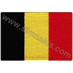 Belgium Flag Embroidered Patch 8x5 cm