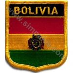 Bolivia Embroidered Flag 8x6,5 cm