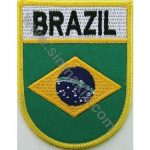 Brazil Embroidered Flag 8x6.5 cm