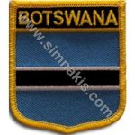Botswana Embroidered Flag 8x6.5 cm