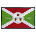 Burundi Embroidered Flag 8x5 cm