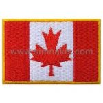 Canada Embroidered Flag 8x5 cm