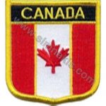 Canada Embroidered Flag 8x6,5 cm