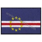 Cape Verde Embroidered Flag 8x5 cm