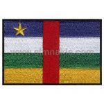 Central African Republic Embroidered Flag 8x5 cm