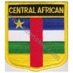 Central African Republic Embroidered Flag 8x6,5 cm