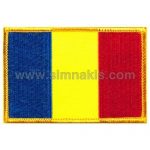 Chad Embroidered Flag 8x5 cm