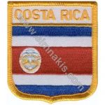 Costa Rica Embroidered Flag 8x6,5 cm
