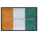 Côte d'Ivoire Embroidered Flag 8x5 cm