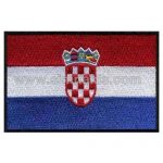 Croatia Embroidered Flag 8x5 cm
