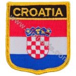 Croatia Embroidered Flag 8x6,5 cm