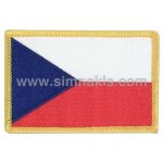 Czech Republic Embroidered Flag 8x5 cm