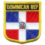 Dominican Republic Embroidered Flag 8x6,5 cm