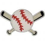 Baseball Logo Embroidered Patch 9x5.5 cm