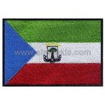 Equatorial Guinea Embroidered Flag 8x5 cm