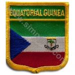 Equatorial Guinea Embroidered Flag 8x6,5 cm