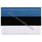 Estonia Embroidered Flag 8x5 cm
