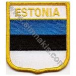 Estonia Embroidered Flag 8x6,5 cm