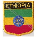 Ethiopia Embroidered Flag 8x6,5 cm