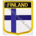 Finland Embroidered Flag 8x6,5 cm