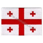 Georgia Embroidered Flag 8x5 cm