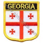 Georgia Embroidered Flag 8x6,5 cm