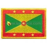 Grenada Embroidered Flag 8x5 cm