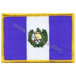 Guatemala Embroidered Flag 8x5 cm