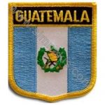 Guatemala Embroidered Flag 8x6.5 cm
