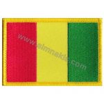 Guinea Embroidered Flag 8x5 cm
