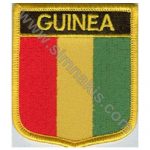 Guinea Embroidered Flag 8x6,5 cm