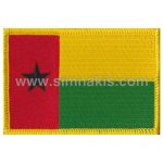 Guinea-Bissau Embroidered Flag 8x5 cm