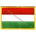 Hungary Embroidered Flag 8x5 cm