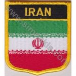 Iran Embroidered Flag 8x6.5 cm