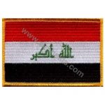 Iraq Embroidered Flag 8x5 cm