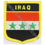 Iraq Embroidered Flag 8x5 cm