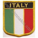 Italy Embroidered Flag Patch 8x6,5 cm