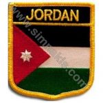 Jordan Embroidered Flag 8x6.5 cm
