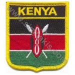 Kenya Embroidered Flag 8x6,5 cm