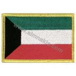 Kuwait Embroidered Flag 8x5 cm